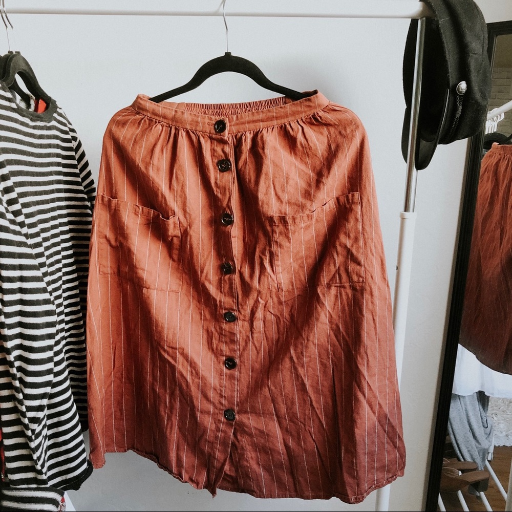 Orange skirt